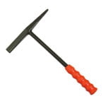 Bikhamer met massief stalen steel en rode kunststof handgreep