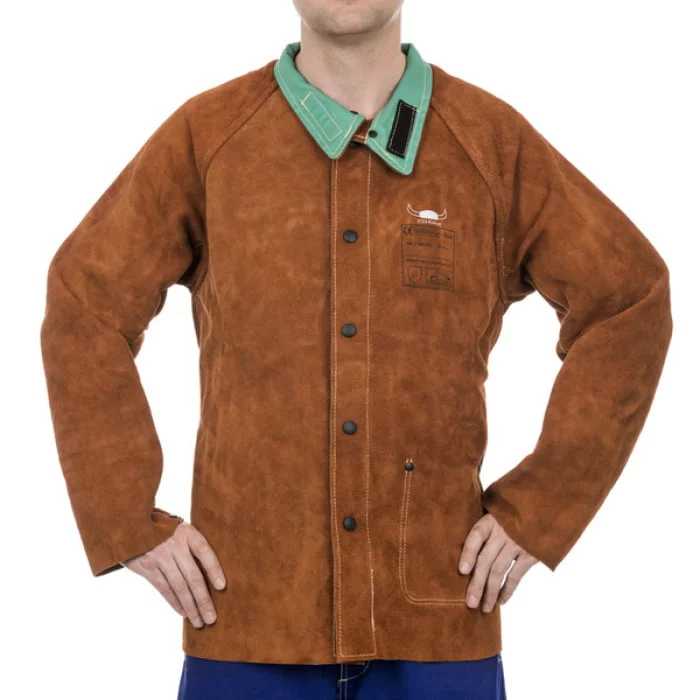 Lasjas split rundlederen Lava Brown maat 3XL - Afbeelding 1