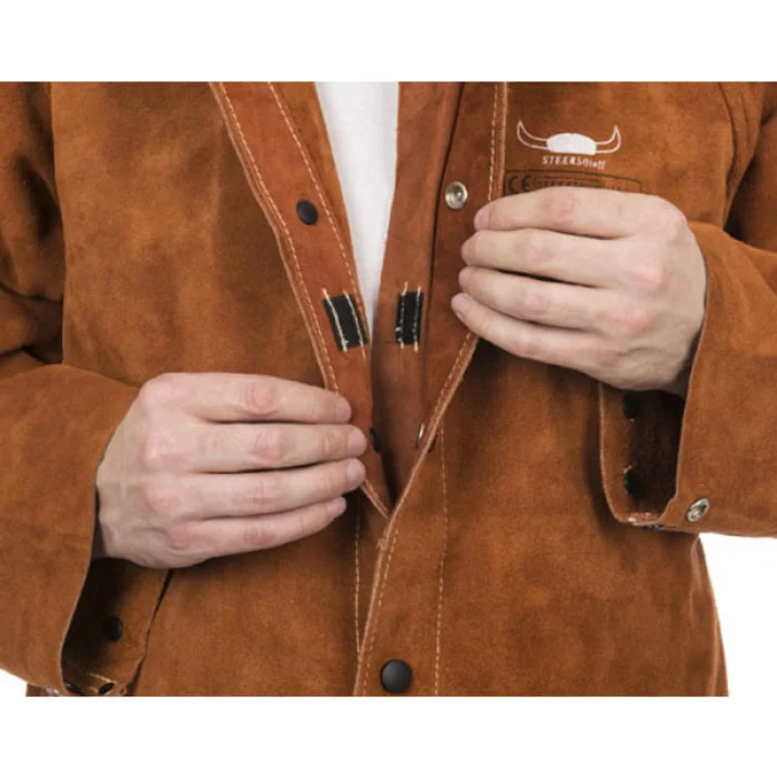 Lasjas split rundlederen Lava Brown maat 3XL - Afbeelding 4
