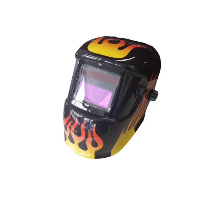 Automatische lashelm "flame" zwart - Afbeelding 1
