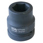 SOCKET IMPACT 1DR 6PT METRIC 27MM