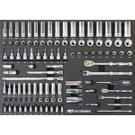 EVA INLEG 106 DELIG 1/4" & 3/8" DOPPEN EN ACCESOIRES METRISCH LADE