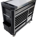 411 DELIGE TOOLKIT IN TECHSERIES GEREEDSCHAPSWAGEN DIAMOND BLACK/ZWART MET 13 LADEN - Afbeelding 2