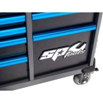 411 DELIGE TOOLKIT IN TECHSERIES GEREEDSCHAPSWAGEN DIAMOND BLACK/ BLAUW MET 13 LADEN