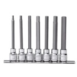 3/8" BINNENZESKANT METRISCH BIT DOPPEN 100MM 7 DELIG