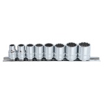 DOPPEN OP RAIL 3/8” 12-KANT 8 DELIG SAE