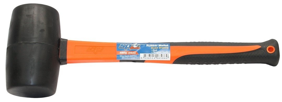 hammer-rubber-mallet-black-450-gr RUBBEREN HAMER 450 GR - Afbeelding 1
