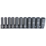 SLAGMOERDOPPENSET OP RAIL SAE 1/2” 6-KANT 11 DELIG LANG