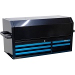 CUSTOM GEREEDSCHAPSKIST ZWART/BLAUW 5 LADEN POWER HUTCH - Afbeelding 3