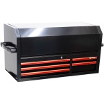 CUSTOM GEREEDSCHAPSKIST ZWART/ROOD 5 LADEN POWER HUTCH
