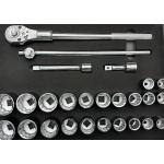 T8 DOPPENSET 3/4" METRIC/SAE 26 DELIG IN EVA INLEG