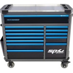 TECH SERIE GEREEDSCHAPWAGEN 13 LADEN DIAMOND BLACK/BLUE - Afbeelding 4