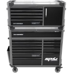 TECH SERIES GEREEDSCHAPWAGEN 18 LADEN MET TOPKIST ZWART/ ZWART