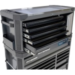 TECH SERIES GEREEDSCHAPWAGEN 18 LADEN MET TOPKIST ZWART/ ZWART - Afbeelding 3