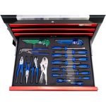 387 DELIGE TOOLKIT IN TECH SERIE GEREEDSCHAPSWAGEN MET 9 LADEN DIAMOND BLACK/ROOD - Afbeelding 6