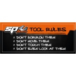 TOOL RULES STICKER LOS (15X5CM)