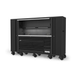 USA SERIES XXL TOOLKIT 622 DELIG - ZWART INCL TOP EN ZIJKASTEN