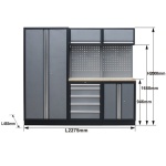 WORKSHOP SERIES 3 DELIG BREDE KAST MET RVS WERKBLAD