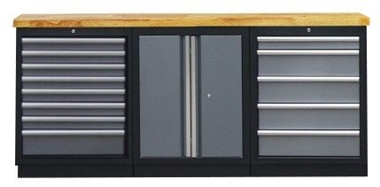workshop-series-3-delige-werkplaatsinrichting-laag-houten-blad 3 DELIG WORKSHOP SYSTEEM LAAG HOUT - Afbeelding 1